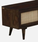Vabir Large Solid Wood TV Cabinet In Classic Rustic Grain Finish - Image 5