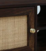 Vabir Large Solid Wood TV Cabinet In Classic Rustic Grain Finish - Image 7