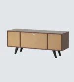 Vanya Solid Sheesham Wood TV Console In Natural Oak Finish - Image 9