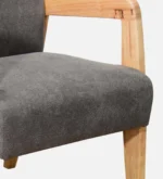 Verona Modern Upholstered Sheesham Wood Accent Chair for Living Room - Image 5