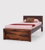 Vimbera Solid Wood Single Bed in Rustic Natural Tone - Image 5