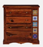 Vinster Contemporary Dressing Unit in Walnut Finish - Image 3