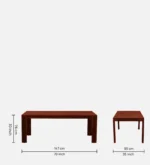 Vorvick Handcrafted 8 Seater Wooden Dining Set with Elegant Design - Image 3