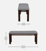 Vrusilla Sheesham Wood 6 Seater Dining Set In Provincial Teak Finish With Bench - Image 10