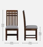 Vrusilla Sheesham Wood 6 Seater Dining Set In Provincial Teak Finish With Bench - Image 6