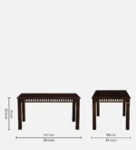 Vrusilla Sheesham Wood 6 Seater Dining Set In Provincial Teak Finish With Bench - Image 7