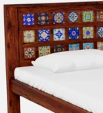 Wenvora Solid Sheesham Wood Single Bed in Premium Natural Finish - Image 4