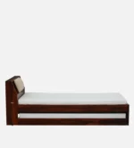Weto Single Bed in Wenge Finish with Box Storage - Image 5