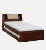 Weto Single Bed in Wenge Finish with Box Storage - Image 9