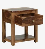 Wexora Premium Wooden Night Stand with Storage Drawer - Image 5