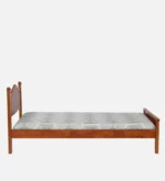 Wexora Solid Sheesham Wood Single Bed with Strong Base in Natural Finish for Home - Image 3