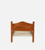 Wexora Solid Sheesham Wood Single Bed with Strong Base in Natural Finish for Home - Image 5