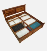 Wokyo Modern King Size Bed with Underbed Storage and Premium Wooden Finish - Image 3