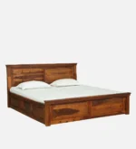 Wokyo Modern King Size Bed with Underbed Storage and Premium Wooden Finish - Image 9