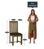 Woodine Luxury 6 Seater Dining Table Set in Solid Sheesham Wood for Modern Homes - Image 5