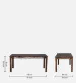 Worvesta Wooden 8 Seater Dining Set in Provincial Teak Finish - Image 4