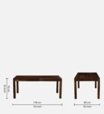 Wravino Contemporary 8 Seater Wooden Dining Set for Family Dining - Image 7