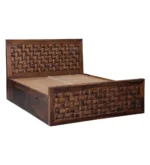 Wuvora Solid Wood Storage Bed in Soft Natural Finish - Image 7