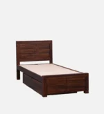 Orenova Minimal Wooden Single Bed Frame with Durable Structure in Natural Finish - Image 4