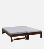 Yalvora Premium Wooden Single Bed in Natural Grain Texture - Image 2