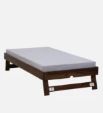 Yalvora Premium Wooden Single Bed in Natural Grain Texture - Image 5
