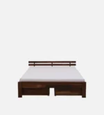 Yaturyx Sheesham Wood Storage Bed in Raw Natural Finish - Image 4