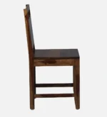 Yergen Sheesham Wood Accent Chair in Rustic Finish Set Of 2 - Image 5