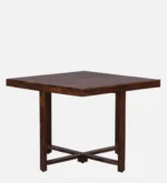 Yorvella Solid Wood Dining Table Set in Natural Harmony Finish - Image 5