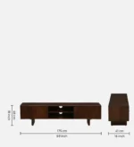 Best wooden tv unit for living room with storage in india online - Image 11