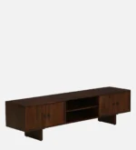 Best wooden tv unit for living room with storage in india online - Image 4