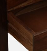Queln Solid Wood Bedside Table in Mossy Stone Natural Finish - Image 2