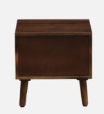 Grevolk Acacia Wood Nightstand in Aged Pumice Finish with Door - Image 4