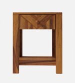 Frevyn Mango Wood Bedside Table in Dusty Hazel Finish - Image 4