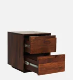 Zovren Solid Wood Bedside Table in Dusty Ember Natural Finish - Image 4