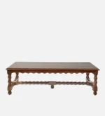 Jackfruit Wood Traditional Coffee Table in Dark Mahogany - Image 4