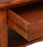 Skoven Mango Wood Nightstand in Mocha Stone Finish - Image 3