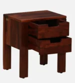 Orlan Solid Wood Nightstand in Ashwood Mist Finish with Open Shelf - Image 4