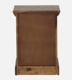 Wolvorn Teak Wood Bedside Table in Toasted Grain Finish - Image 6