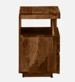 Pelvyn Sheesham Wood Bedside Table in Sunlit Stone Natural Finish - Image 6