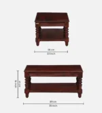 Mulberry Wood Artisan Coffee Table in Golden Honey - Image 5