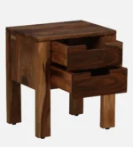 Wolde Acacia Wood Bedside Table in Pale Dusk Natural Finish - Image 4