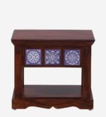 Ulvren Acacia Wood Bedside Table in Golden Loam Natural Finish - Image 6