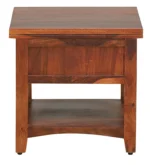 Skoven Mango Wood Nightstand in Mocha Stone Finish - Image 6