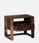 Brynn Mango Wood Bedside Table in Natural Brown Finish - Image 6