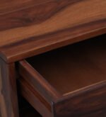 Weldyn Solid Teak Nightstand in Dusk Amber Finish with Shelf - Image 7