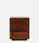 Zovren Solid Wood Bedside Table in Dusty Ember Natural Finish - Image 8