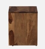 Nilsson Solid Sheesham Wood Nightstand in Natural Teak Finish - Image 9