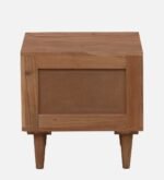 Sovren Solid Wood Bedside Table in Warm Clay Natural Finish - Image 10