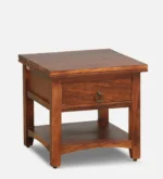 Skoven Mango Wood Nightstand in Mocha Stone Finish - Image 7