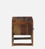 Brynn Mango Wood Bedside Table in Natural Brown Finish - Image 8